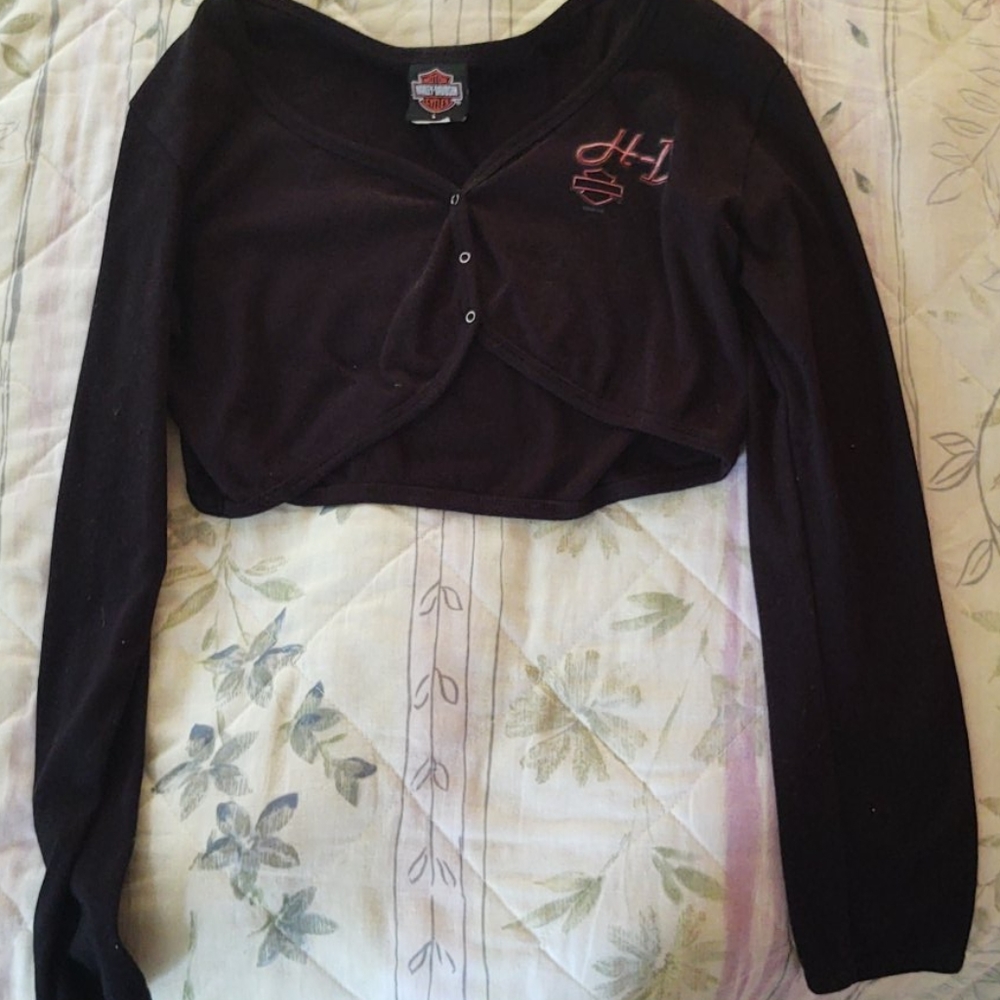 Harley Davidson half top long sleeve shirt